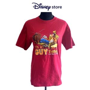 Disney Store Exclusive Goofy Its A Guy Thing Livin Like A King Red Men’s Size S